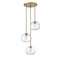 Z-Lite Chloe 3 Light Pendant, Olde Brass & Clear 490P10-3R-OBR - alternate 4